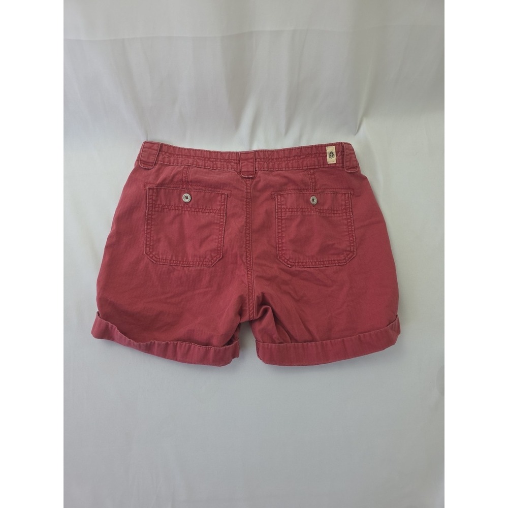 Women's Levi's Shorts Washed Red Twill Bermuda Size 6 - W- 31 Festival Cowgirl - Picture 9 of 15